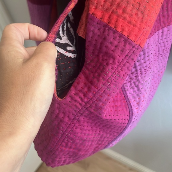 MIEKO MINTZ polka dot & leaves Kantha coat - Picture 3 of 11